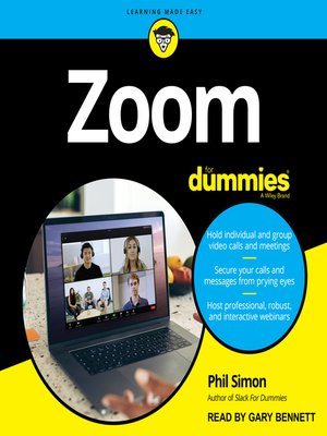 cover image of Zoom For Dummies